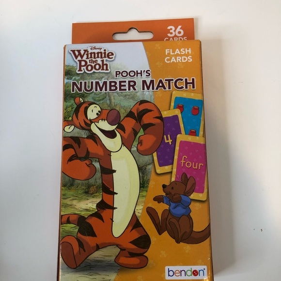 Set of 4 Winnie the Pooh Flash cards. Brand new - Picture 2 of 9